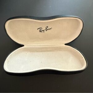 Ray-Ban Black Eyeglasses Case Unisex Clamshell with Logo